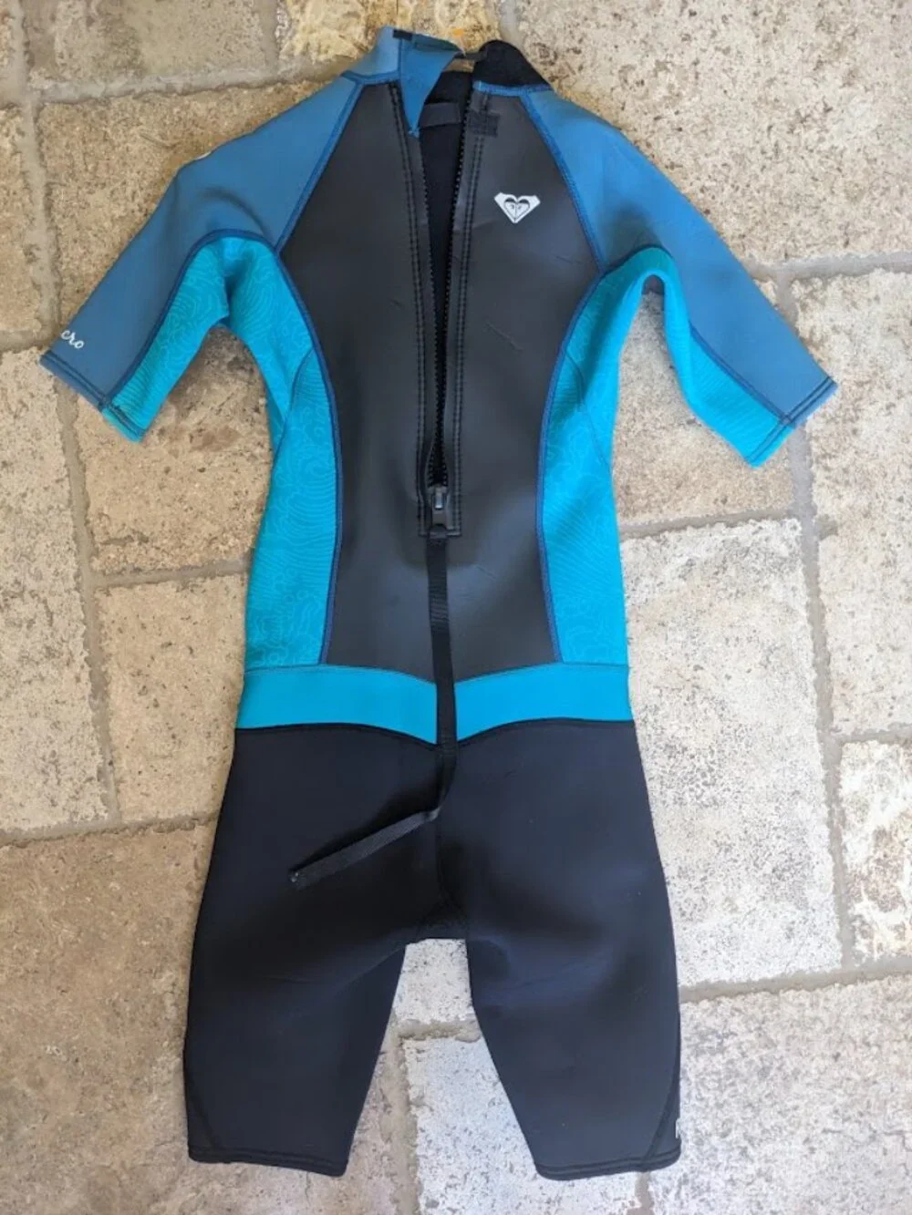 Roxy Shorty Wetsuit Blue Black GIRLS SIZE 16